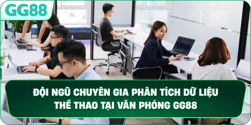Đội ngũ chuyên gia phân tích dữ liệu thể thao tại văn phòng GG88.